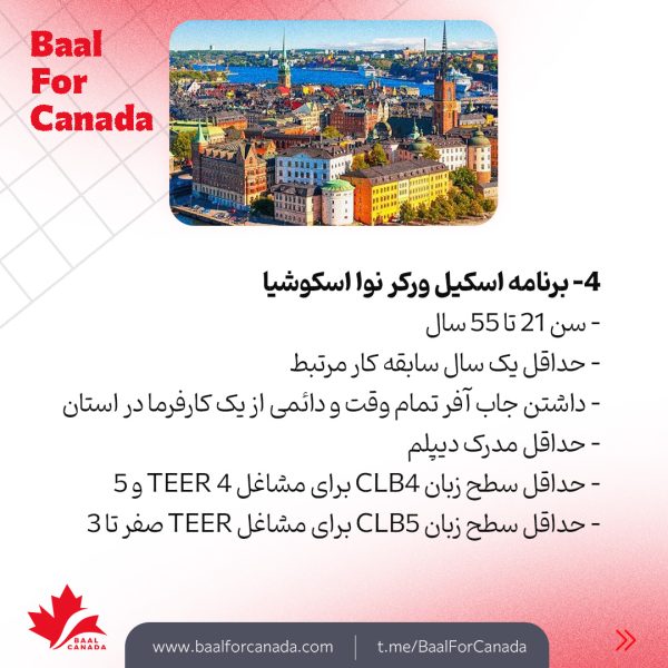 5 برنامه اقامت دائم کانادا برای مشاغل جنرال