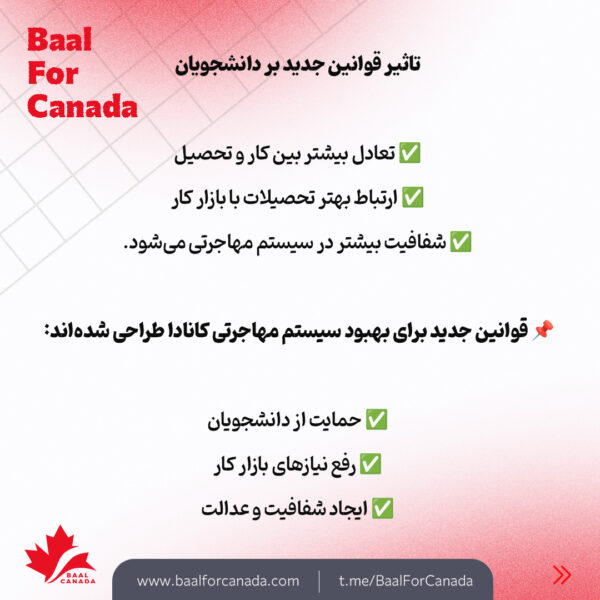 6 قانون جدید برای دانشجویان کانادا