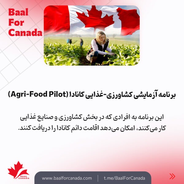 اقامت دائم کانادا با برنامه کشاورزی - غذایی 2025