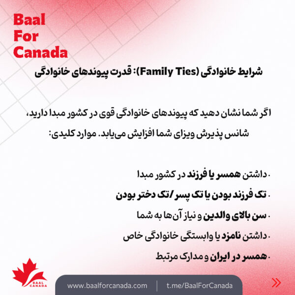 عوامل مهم در پذیرش ویزا