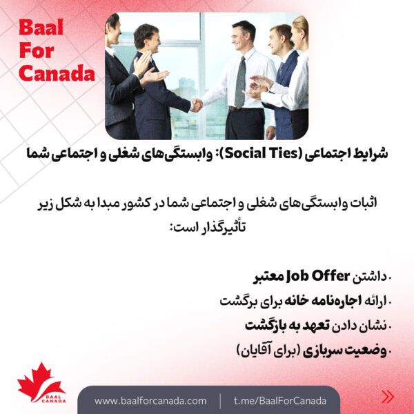 عوامل مهم در پذیرش ویزا