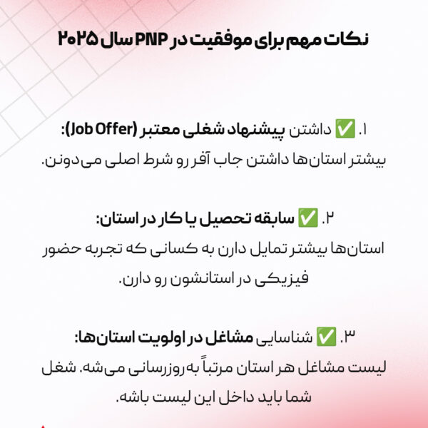 نکات طلایی برنامه های استانی کانادا
