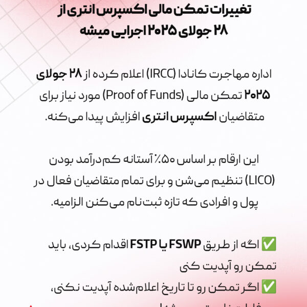 آخرین تغییرات اکسپرس انتری 2025 برای مهاجرت به کانادا