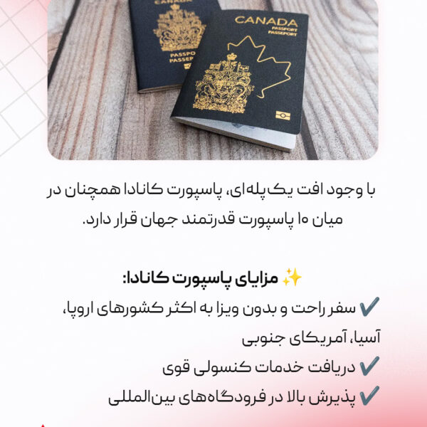پاسپورت کانادا رتبه 8 ام جهان، ورود آزاد به 184 کشور